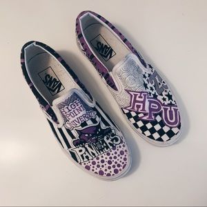 High Point University Custom Vans Size 8